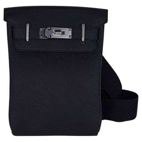 hermes sling bag black|Hermes sling bag for men.